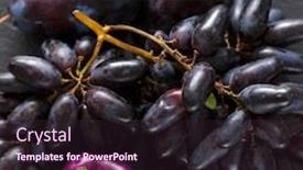  Presentation with purple - Beautiful PPT theme featuring purple-fruits-and-vegetables backdrop and a wine colored foreground