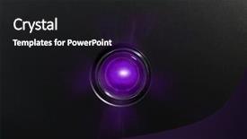  Presentation with green and purple - Cool new slide deck with purple glowing status indicator warning backdrop and a dark gray colored foreground