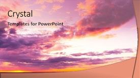  Presentation with horizon - Slide deck with purple gold free - bright horizon idyllic wallpaper background and a coral colored foreground