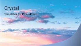  Presentation with night sky plane view - Slides featuring purple gold free - bright illumination magnificent view background and a teal colored foreground