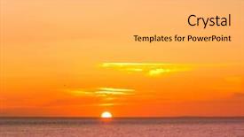  Presentation with ocean acidification - Slides enhanced with purple gold free - dawn landscape ocean background and a yellow colored foreground