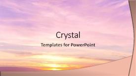  Presentation with horizon - Beautiful slide deck featuring purple gold free - setting into the sea bright backdrop and a lemonade colored foreground