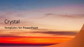  Presentation with light from dark sky god - Presentation theme enhanced with purple gold free - sunrise sky with lighted clouds background and a coral colored foreground