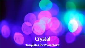  Presentation with christmas lights bulb decoration - Presentation design enhanced with purple green - colourful christmas lights close up background and a  colored foreground