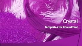  Presentation with purple - Theme featuring purple hair on a purple background and a purple colored foreground
