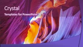  Presentation with navajo - Theme having purple hues slot canyon background and a violet colored foreground