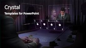  Presentation with holographic - Presentation design having purple light with holographic background and a  colored foreground