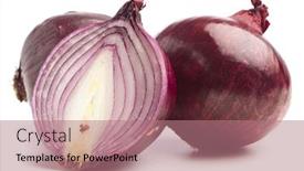  Presentation with onion - Cool new presentation theme with purple-onion-isolated backdrop and a coral colored foreground