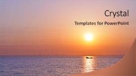  Presentation with city silhouette - Amazing slides having purple orange - city silhouette from sea backdrop and a lemonade colored foreground