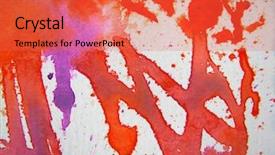  Presentation with orange abstract - Presentation theme enhanced with purple orange and white abstract background and a red colored foreground