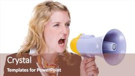  Presentation with full length portrait two men women brown sweater - Cool new slide set with purple pipe - full isolated portrait backdrop and a  colored foreground