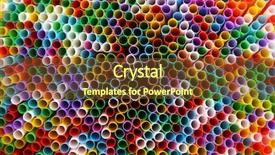  Presentation with ted bundy colorful 3d teeth - Cool new slide set with purple pipe - many colorful straws for drinks backdrop and a tawny brown colored foreground