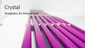  Presentation with pipes - Cool new PPT theme with purple plastic pipes of underfloor backdrop and a white colored foreground