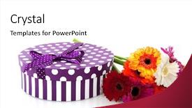  Presentation with speckles - Amazing PPT layouts having speckles and stripes and flower backdrop and a white colored foreground