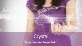  Presentation with woman world - Slides with purple shirt using world map background and a  colored foreground