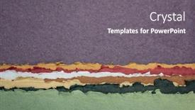  Presentation with cotton fabric - Beautiful presentation featuring purple-sky-abstract-landscape backdrop and a gray colored foreground