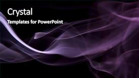  Presentation with smoke - PPT theme with purple smoke flowing background and a black colored foreground