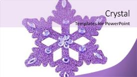  Presentation with purple stars - Audience pleasing PPT layouts consisting of purple snowflake backdrop and a lavender colored foreground