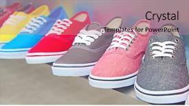  Presentation with yard sale online - Presentation theme with photo of umbria vineyard in autumn season background and a tawny brown colored foreground