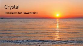  Presentation with japan - Slide deck with red purple sunset background and a coral colored foreground