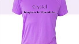  Presentation with mannequin - Cool new PPT layouts with purple-t-shirt-template backdrop and a lilac colored foreground