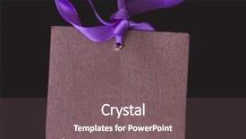  Presentation with purple - Audience pleasing presentation theme consisting of purple tag with sateen bow backdrop and a  colored foreground