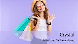  Presentation with purple wall - Theme featuring purple wall background showing okay background and a light blue colored foreground