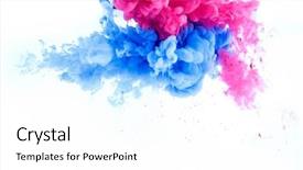  Presentation with ink splash - Slides enhanced with purple wave - abstract splash wallpaper background background and a white colored foreground