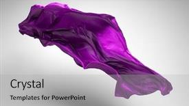  Presentation with speed - Beautiful presentation design featuring purple wave - flying fabric - high speed backdrop and a light gray colored foreground