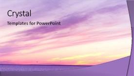  Presentation with over come challange - Presentation design having purple wave - night is coming sunset background and a light blue colored foreground