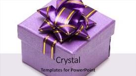  Presentation with gift - Amazing PPT layouts having purple wedding - violet gift box isolated backdrop and a coral colored foreground