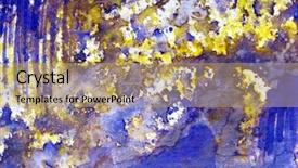  Presentation with watercolor - Cool new presentation with purple with yellow watercolor 5 backdrop and a coral colored foreground