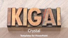  Presentation with purpose - PPT layouts having purpose life - ikigai - japanese concept background and a coral colored foreground