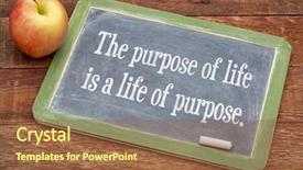 Presentation with barn wood - Cool new PPT theme with purpose of life is backdrop and a tawny brown colored foreground
