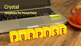  Presentation with purpose - Amazing PPT layouts having purpose written on a wooden backdrop and a tawny brown colored foreground