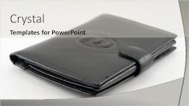  Presentation with background - PPT theme featuring purse-on-a-white-background background and a light gray colored foreground