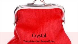  Presentation with red bull case - Cool new slide set with purses - red cash wallet isolated backdrop and a red colored foreground