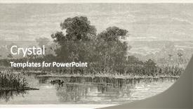  Presentation with amazon river - Beautiful PPT theme featuring purus river old view camara backdrop and a gray colored foreground