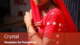  Presentation with rajasthan - Amazing presentation having pushkar-india-november-19-unidentified backdrop and a crimson colored foreground