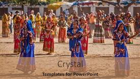  Presentation with traditional dancing - Cool new PPT layouts with pushkar-india-november-21-2012 backdrop and a coral colored foreground