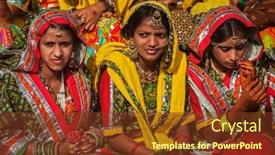  Presentation with rajasthan - PPT layouts enhanced with pushkar-india-november-21-2012 background and a tawny brown colored foreground