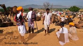  Presentation with livestock - Slide set with pushkar-india-november-6-2019 background and a red colored foreground