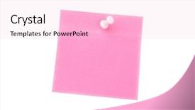  Presentation with digital image - PPT layouts with pushpins - digital image of pushpin background and a lemonade colored foreground