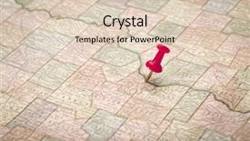  Presentation with city map - Cool new theme with pushpins - lower missouri river across backdrop and a lemonade colored foreground