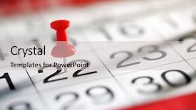  Presentation with important - Amazing presentation theme having pushpins - thumbtack in calendar concept backdrop and a light gray colored foreground