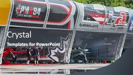  Presentation with hangar - Colorful presentation theme enhanced with putrajaya-malaysia-may-16-2014 backdrop and a dark gray colored foreground