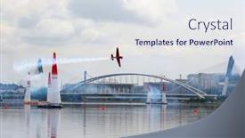  Presentation with skies - Presentation design enhanced with putrajaya-malaysia-may-16-2014 background and a sky blue colored foreground