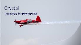  Presentation with air plane - Slide deck having putrajaya-malaysia-may-17-2014 background and a sky blue colored foreground