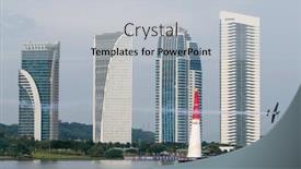  Presentation with air plane - Slide set consisting of putrajaya-malaysia-may-17-2014 background and a  colored foreground