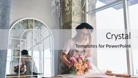  Presentation with classics professional - Beautiful slides featuring putting bunch of fresh pastel backdrop and a white colored foreground